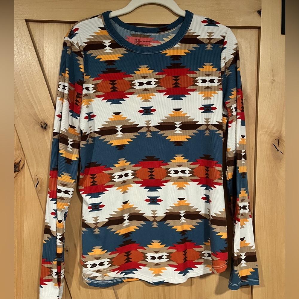 No Boundaries Aztec Thermal Long Sleeve